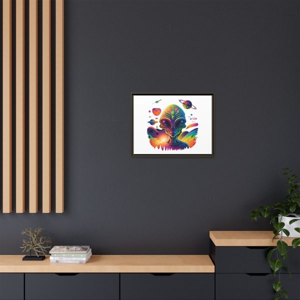 Vibrant Alien Canvas Art Print, Framed Decor for Sci-Fi Lovers, Cosmic Wall Art, Colorful Home Decoration, Unique Gift Idea - Image 92