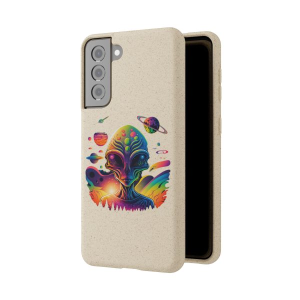 Vibrant Alien Biodegradable Phone Case, Eco-Friendly Galaxy Phone Cover, Unique Gift for Space Lovers, Fun Alien Design, Sustainable [...] - Image 114