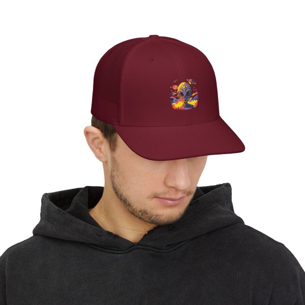 Vibrant Embroidered Snapback Trucker Cap, Unisex Hat for Festivals, Casual Wear, Sports Events, Gift for Outdoorsy Friends - Image 31