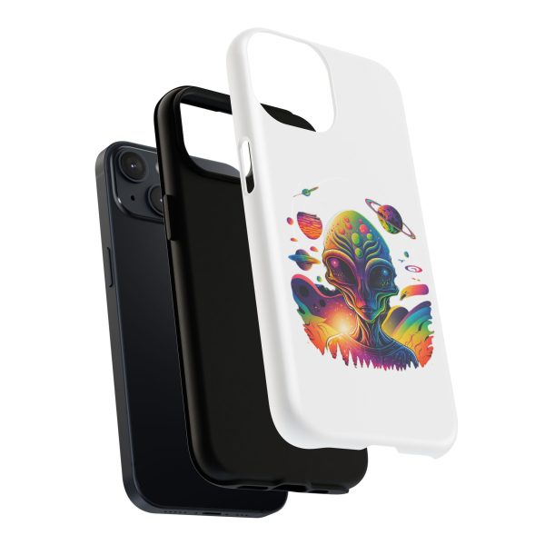Vibrant Alien Phone Case - Funky Tough Magnetic Cover for Teens, Outer Space, Gift for Sci-Fi Lovers, Unique Cosmic Design - Image 30