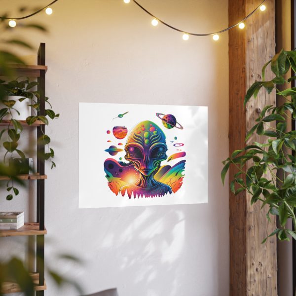 Colorful Alien Art Poster, Psychedelic Wall Decor, Outer Space Prints, Home Decoration, Gift for Sci-Fi Lovers - Image 74