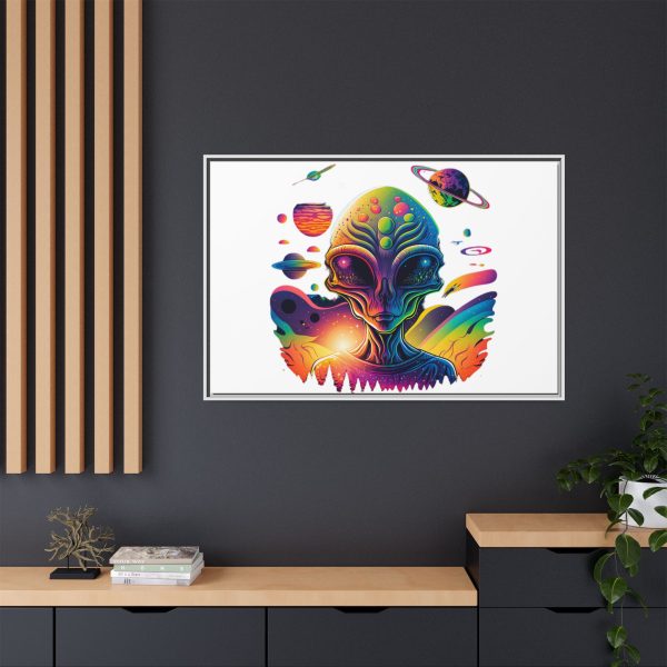 Vibrant Alien Canvas Art Print, Framed Decor for Sci-Fi Lovers, Cosmic Wall Art, Colorful Home Decoration, Unique Gift Idea - Image 136