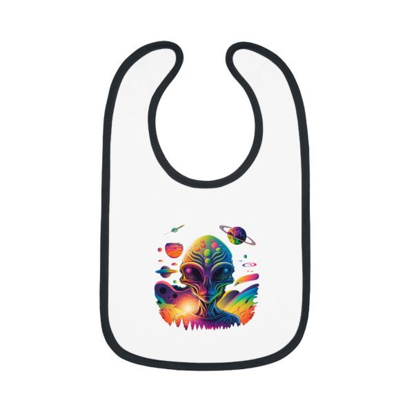 Baby Contrast Trim Jersey Bib