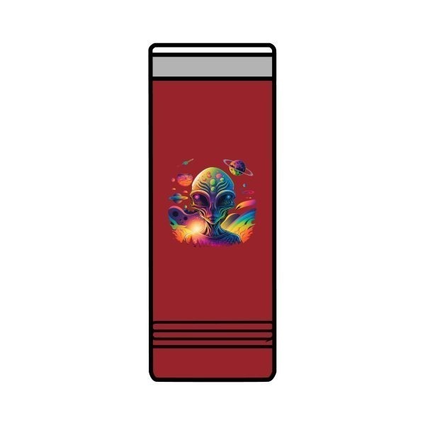 Colorful Alien Skinny Tumbler, 22oz - Cosmic Travel Mug, Unique Gift for Sci-Fi Lovers, Outdoor Adventure, Fun Birthday Gift, Alien Theme - Image 7