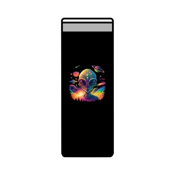 Colorful Alien Skinny Tumbler, 22oz - Cosmic Travel Mug, Unique Gift for Sci-Fi Lovers, Outdoor Adventure, Fun Birthday Gift, Alien Theme - Image 9