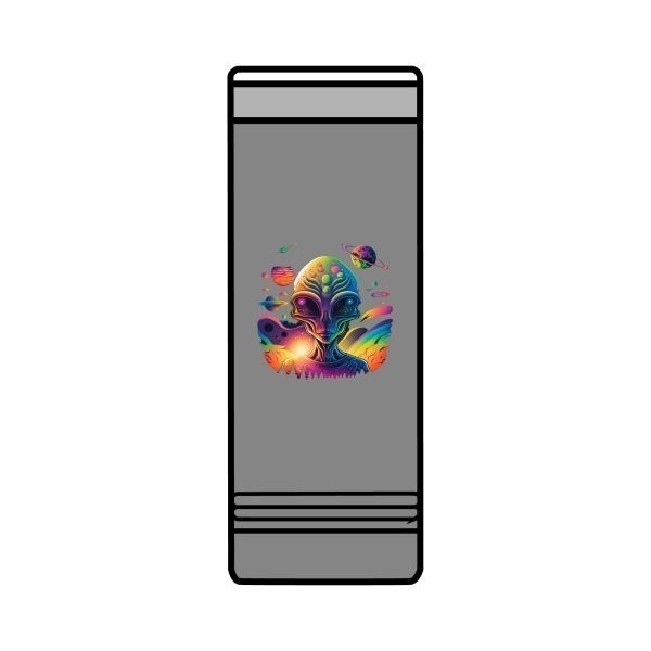 Colorful Alien Skinny Tumbler, 22oz - Cosmic Travel Mug, Unique Gift for Sci-Fi Lovers, Outdoor Adventure, Fun Birthday Gift, Alien Theme - Image 17
