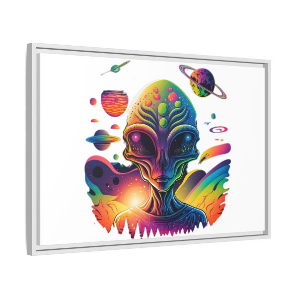 Vibrant Alien Canvas Art Print, Framed Decor for Sci-Fi Lovers, Cosmic Wall Art, Colorful Home Decoration, Unique Gift Idea - Image 102