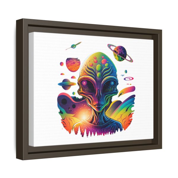 Vibrant Alien Canvas Art Print, Framed Decor for Sci-Fi Lovers, Cosmic Wall Art, Colorful Home Decoration, Unique Gift Idea - Image 58
