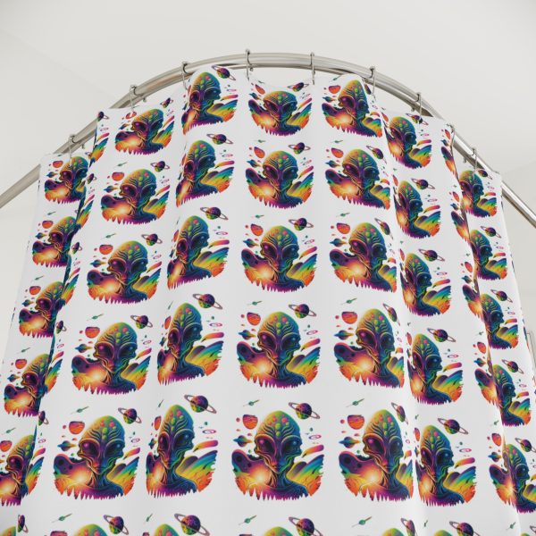 Vibrant Rainbow Shower Curtain, Colorful Bathroom Decor, Boho Home Accessory, Funky Gift, Unique Shower Decor - Image 2