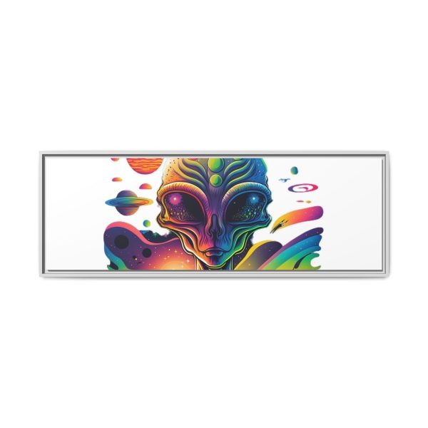 Vibrant Alien Canvas Art Print, Framed Decor for Sci-Fi Lovers, Cosmic Wall Art, Colorful Home Decoration, Unique Gift Idea - Image 189
