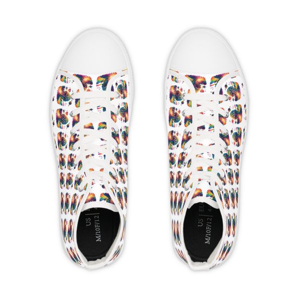 Colorful High Top Sneakers, Trendy Footwear, Unique Style, Casual Sneakers, Vibrant High Tops, Summer Fashion - Image 2