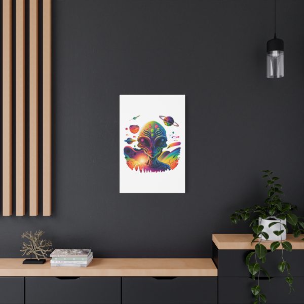 Alien Art Canvas Print, Colorful Wall Decor, Retro Sci-Fi Artwork, Unique Home Accent, Space Lover Gift - Image 68
