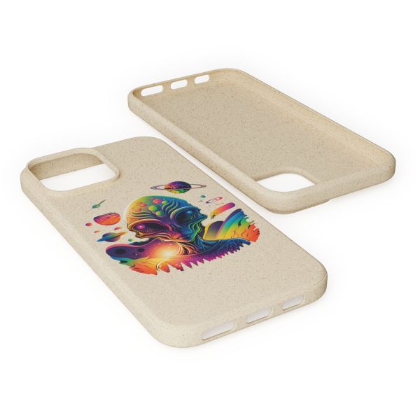 Vibrant Alien Biodegradable Phone Case, Eco-Friendly Galaxy Phone Cover, Unique Gift for Space Lovers, Fun Alien Design, Sustainable [...] - Image 100