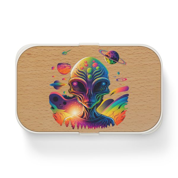 Vibrant Alien Bento Lunch Box - Eco-Friendly Meal Container for Kids & Adults, Perfect for School, Picnics, & Lunches