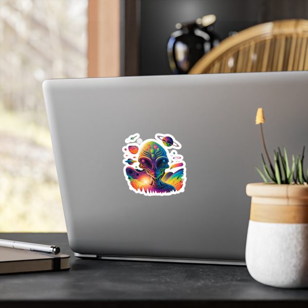 Colorful Alien Vinyl Decals for Decor, Fun Stickers for Laptops, Walls, Windows, Kids' Rooms, Sci-Fi Gifts - Image 8