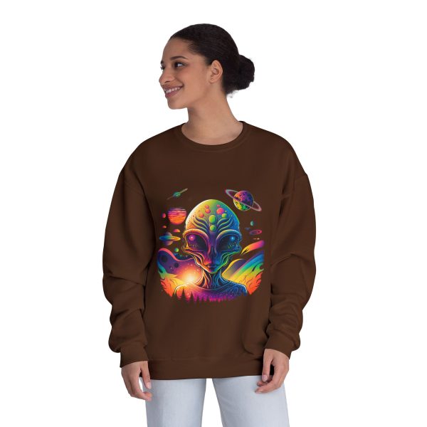 Colorful Alien Space Sweatshirt, Unisex Crewneck Sweatshirt, Perfect for Casual Wear, Gift for Sci-Fi Lovers, Cozy Fall Apparel - Image 28