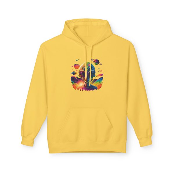 Vibrant Artistic Fleece Hoodie, Cozy Unisex Sweatshirt, Colorful Graphic Hoodie, Trendy Casual Wear, Unique Gift Idea, Streetwear Style - Image 41