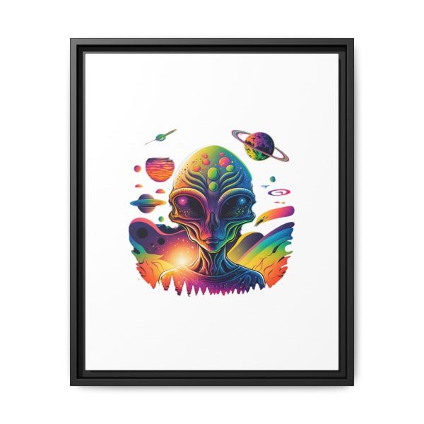 Vibrant Alien Canvas Art Print, Framed Decor for Sci-Fi Lovers, Cosmic Wall Art, Colorful Home Decoration, Unique Gift Idea - Image 53