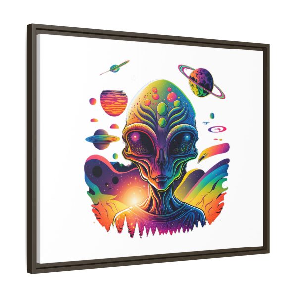 Vibrant Alien Canvas Art Print, Framed Decor for Sci-Fi Lovers, Cosmic Wall Art, Colorful Home Decoration, Unique Gift Idea - Image 174