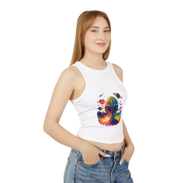 Women's Micro Rib Racer Tank Top - Image 3