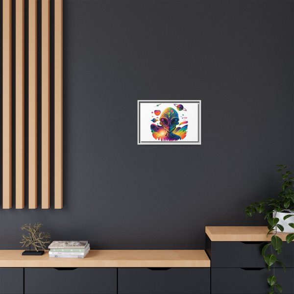 Vibrant Alien Canvas Art Print, Framed Decor for Sci-Fi Lovers, Cosmic Wall Art, Colorful Home Decoration, Unique Gift Idea - Image 236