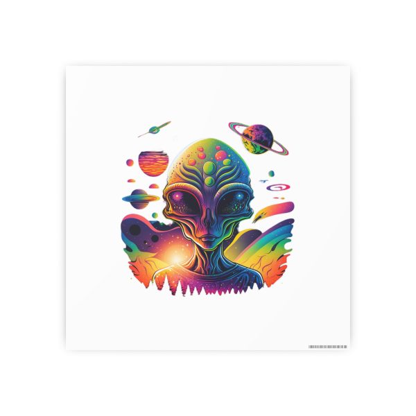 Colorful Alien Art Poster, Psychedelic Wall Decor, Outer Space Prints, Home Decoration, Gift for Sci-Fi Lovers - Image 46