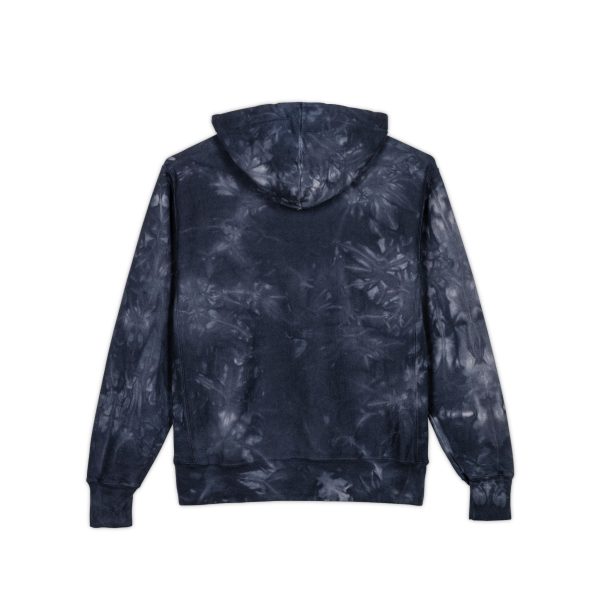Vibrant Tie-Dye Hoodie, Cozy Unisex Champion Sweatshirt, Embroidered Hooded Sweatshirt, Trendy Fashion Layer, Gift for Friends & Family - Image 2