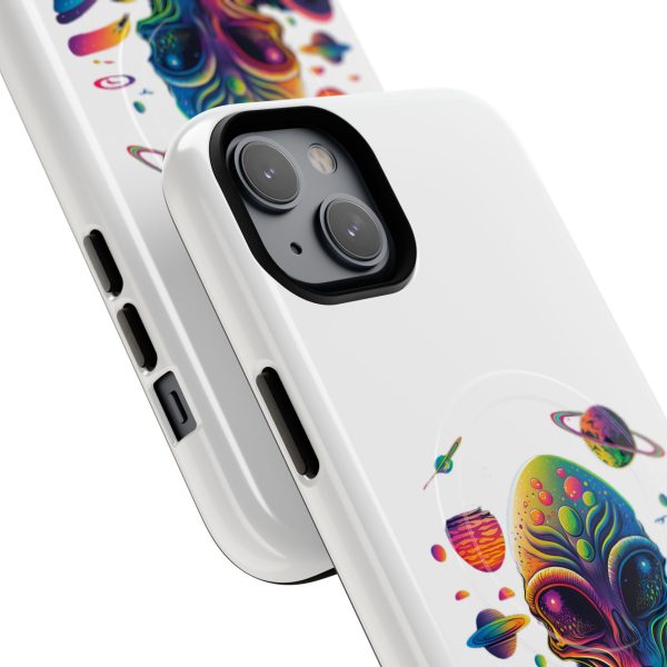 Vibrant Alien Phone Case - Funky Tough Magnetic Cover for Teens, Outer Space, Gift for Sci-Fi Lovers, Unique Cosmic Design - Image 38