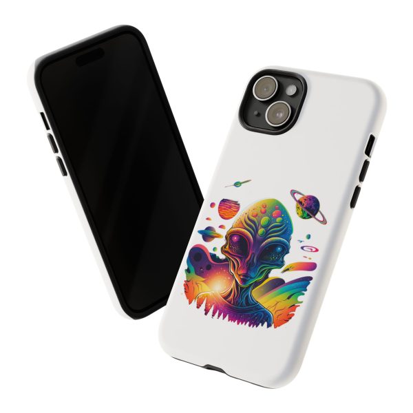 Colorful Alien Phone Case, Galaxy Design, Sci-Fi Accessories, Gifts for Space Lovers, Unique Mobile Cover, Tough Cases - Image 109