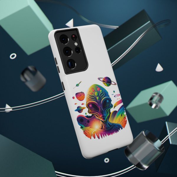 Colorful Alien Phone Case for Protection and Style, Galaxy-Themed Case, Retro Vibe Case, Unique Gift for Sci-Fi Lovers, Planet Design Case - Image 30