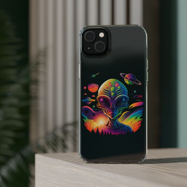 Alien Galaxy Clear Phone Case, Cosmic Phone Cover, Space Lover Gift, Unique Design for iPhone, Galaxy Phone Case - Image 44