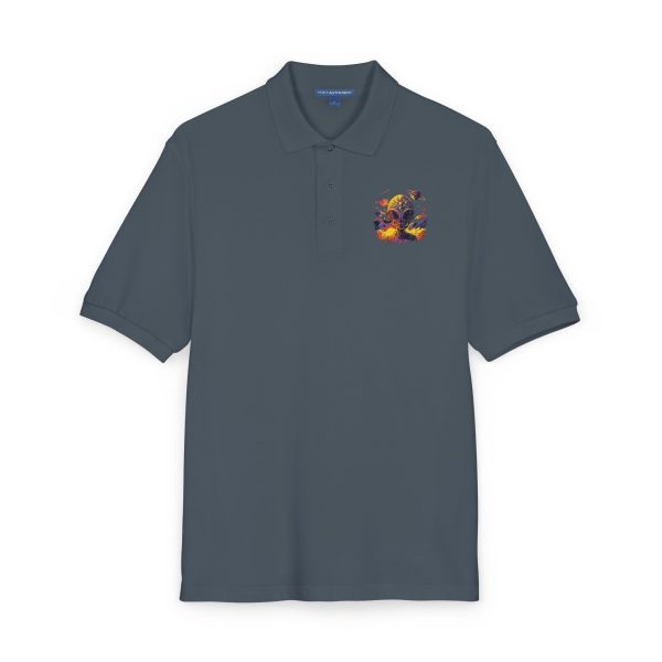 Floral Embroidered Unisex Polo Shirt | Casual Wear, Gift for Him/Her, Summer Style, Outdoor Events, Birthday Gift - Image 18