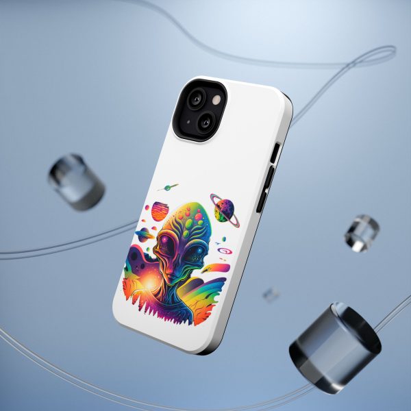 Colorful Alien Phone Case for Protection and Style, Galaxy-Themed Case, Retro Vibe Case, Unique Gift for Sci-Fi Lovers, Planet Design Case - Image 6