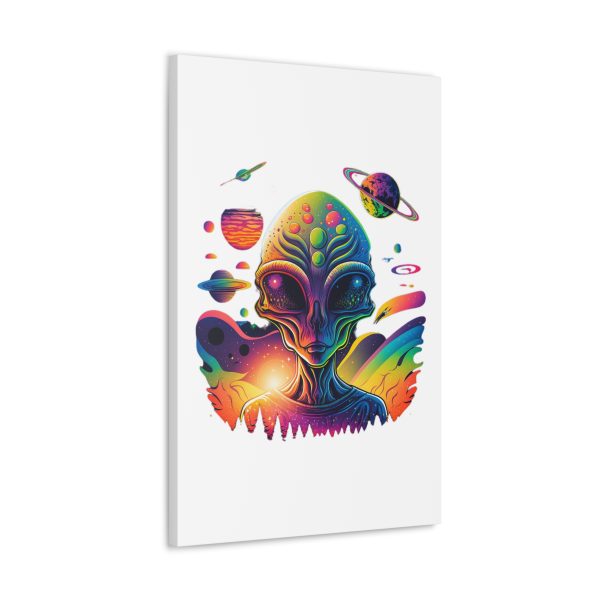 Alien Art Canvas Print, Colorful Wall Decor, Retro Sci-Fi Artwork, Unique Home Accent, Space Lover Gift - Image 66