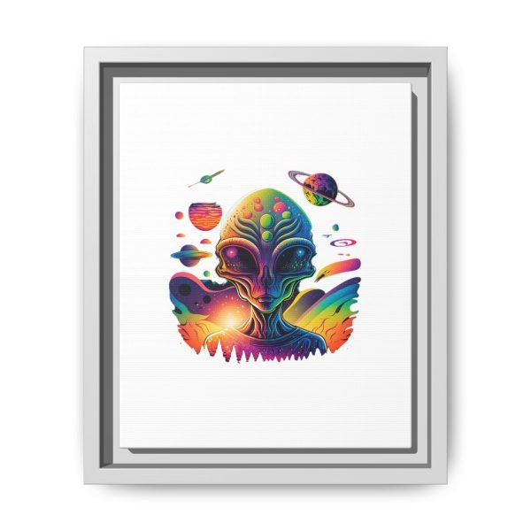 Vibrant Alien Canvas Art Print, Framed Decor for Sci-Fi Lovers, Cosmic Wall Art, Colorful Home Decoration, Unique Gift Idea - Image 221