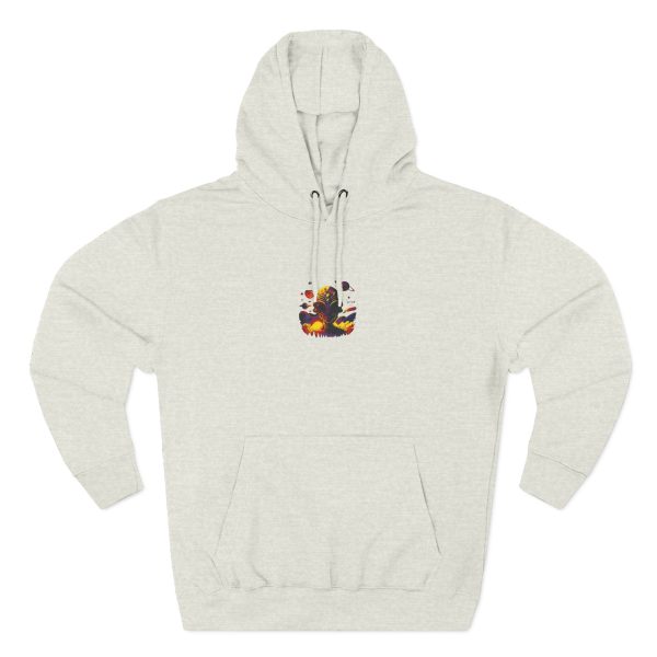 Colorful Three-Panel Fleece Hoodie | Cozy Casual Wear, Gifts for Him/Her, Funky Street Style, Stylish Loungewear, Fall Fashion - Image 13