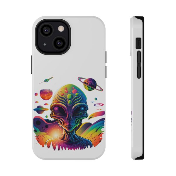 Colorful Alien Phone Case for Protection and Style, Galaxy-Themed Case, Retro Vibe Case, Unique Gift for Sci-Fi Lovers, Planet Design Case - Image 7