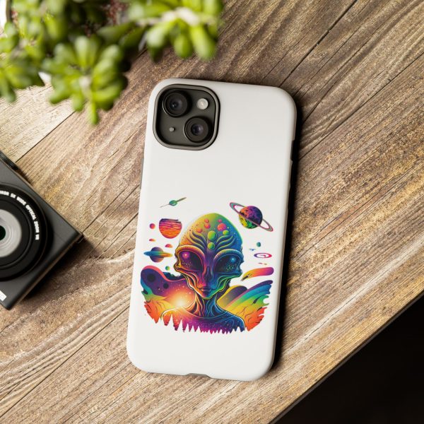 Colorful Alien Phone Case, Galaxy Design, Sci-Fi Accessories, Gifts for Space Lovers, Unique Mobile Cover, Tough Cases - Image 110