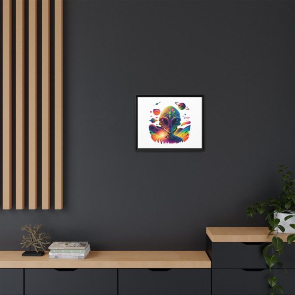 Vibrant Alien Canvas Art Print, Framed Decor for Sci-Fi Lovers, Cosmic Wall Art, Colorful Home Decoration, Unique Gift Idea - Image 16