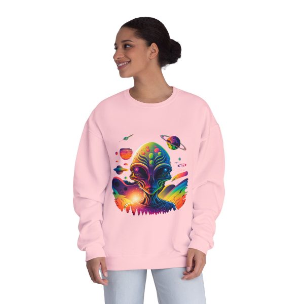 Colorful Alien Space Sweatshirt, Unisex Crewneck Sweatshirt, Perfect for Casual Wear, Gift for Sci-Fi Lovers, Cozy Fall Apparel - Image 64