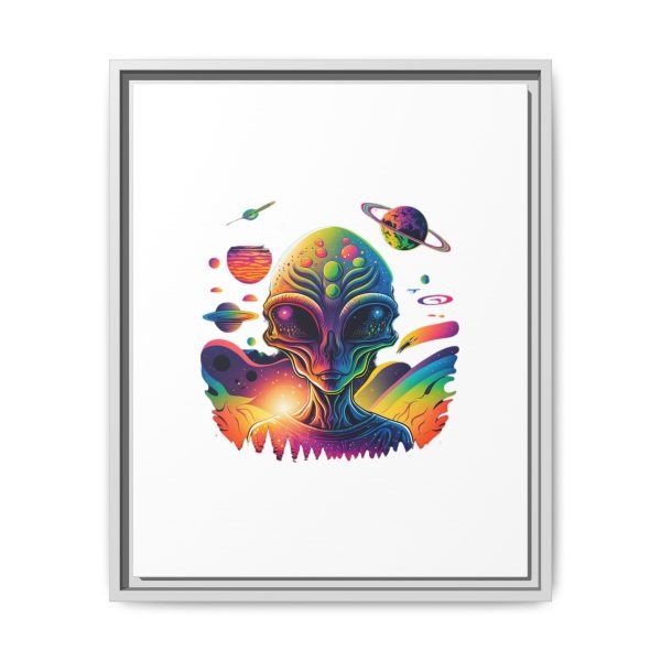 Vibrant Alien Canvas Art Print, Framed Decor for Sci-Fi Lovers, Cosmic Wall Art, Colorful Home Decoration, Unique Gift Idea - Image 165