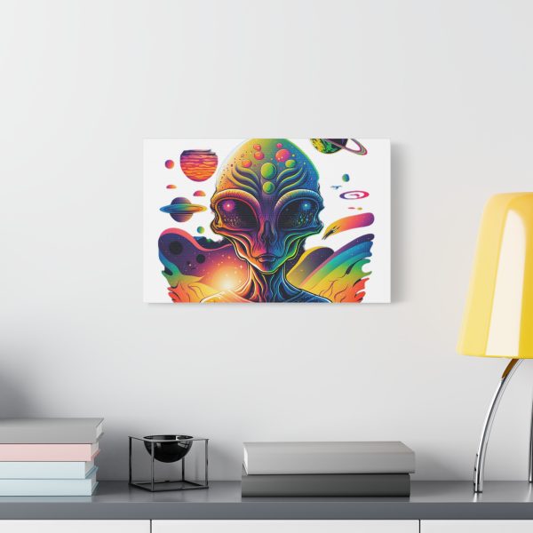 Alien Art Canvas Print, Colorful Wall Decor, Retro Sci-Fi Artwork, Unique Home Accent, Space Lover Gift - Image 27