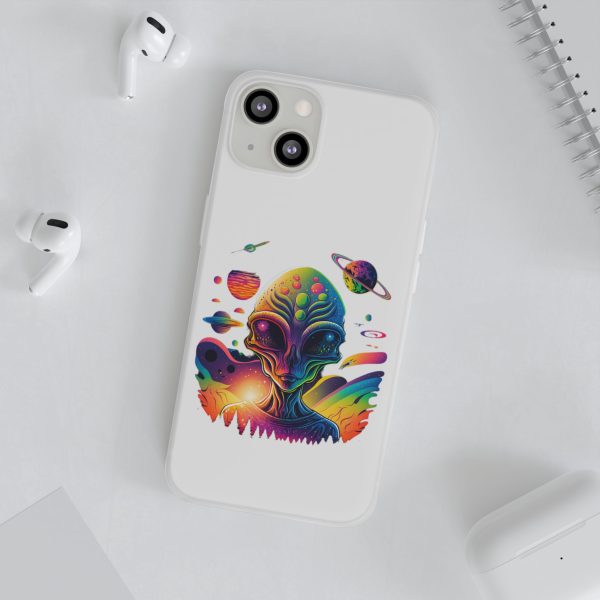 Colorful Alien Galaxy Phone Case, Cosmic Phone Cover, Unique Gift for Space Lovers, Festival Accessory, Astronaut Art Case - Image 129