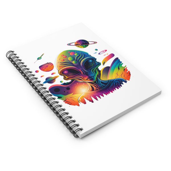 Cosmic Alien Spiral Notebook - Perfect for Drawing, Journaling, Note-taking, Gifts for Sci-Fi Lovers, Creative Writing - Image 3