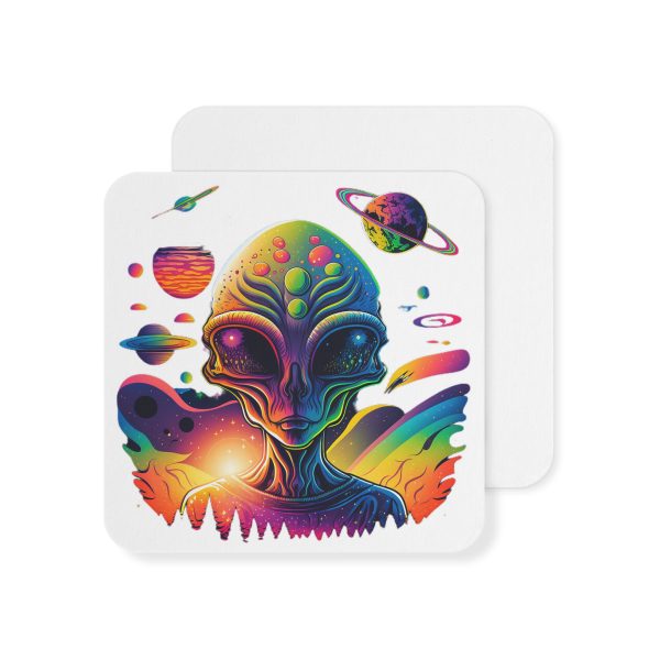 Colorful Alien Coasters - Set of 50/100, Cool Drink Coasters, Fun Bar Accessories, Retro Sci-Fi Decor, Unique Gifts for Space Lovers - Image 7