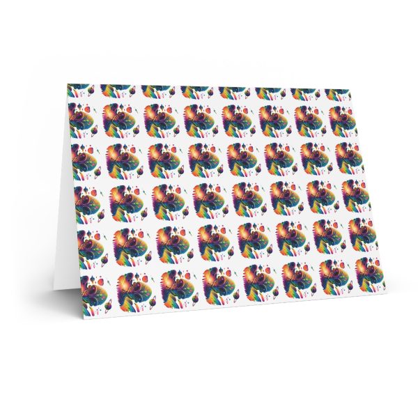 Colorful Tie-Dye Greeting Cards for All Occasions, Birthday Wishes, Thank You Notes, Friendship Cards, Eco-Friendly Stationery - Image 3