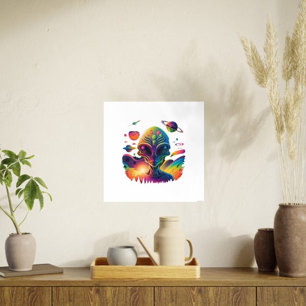 Colorful Alien Art Poster, Psychedelic Wall Decor, Outer Space Prints, Home Decoration, Gift for Sci-Fi Lovers - Image 111