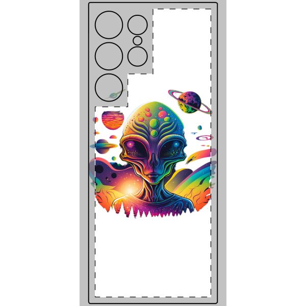 Vibrant Alien Phone Skin, Colorful Phone Case, Galaxy Design, Cosmic Phone Protector, Unique Alien Aesthetic, Gift for Sci-Fi Lovers - Image 14