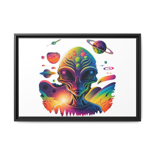 Vibrant Alien Canvas Art Print, Framed Decor for Sci-Fi Lovers, Cosmic Wall Art, Colorful Home Decoration, Unique Gift Idea - Image 249