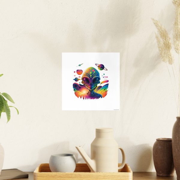 Colorful Alien Art Poster, Psychedelic Wall Decor, Outer Space Prints, Home Decoration, Gift for Sci-Fi Lovers - Image 54